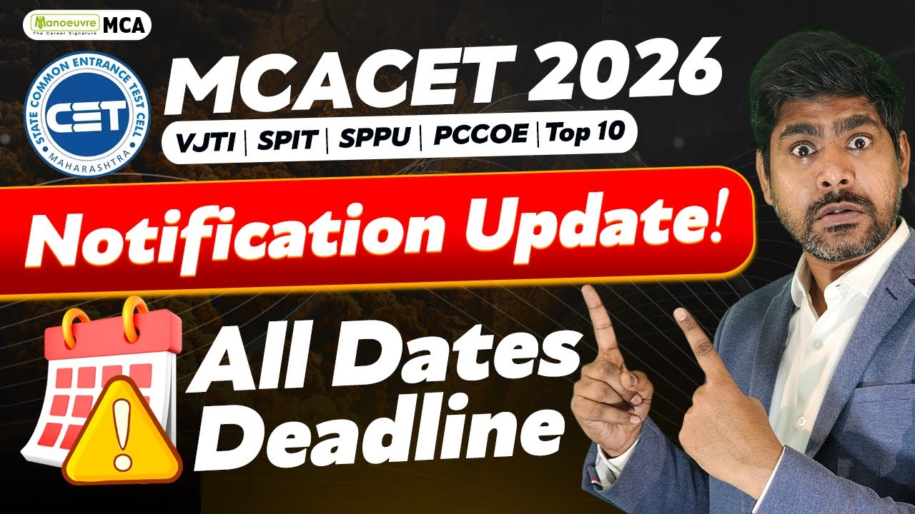 MAH MCACET 2026 : Notification Update & All Important Dates - YouTube