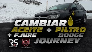 CAMBIAR ACEITE + FILTRO + F. AIRE | Dodge Journey | J.PIQUERAS    (en español)