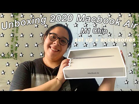 UNBOXING 2020 MACBOOK AIR *M1 chip (Set up + Accessories)