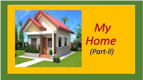 My Home (Part-ll)#Class 1 EVS#English Hindi explanation