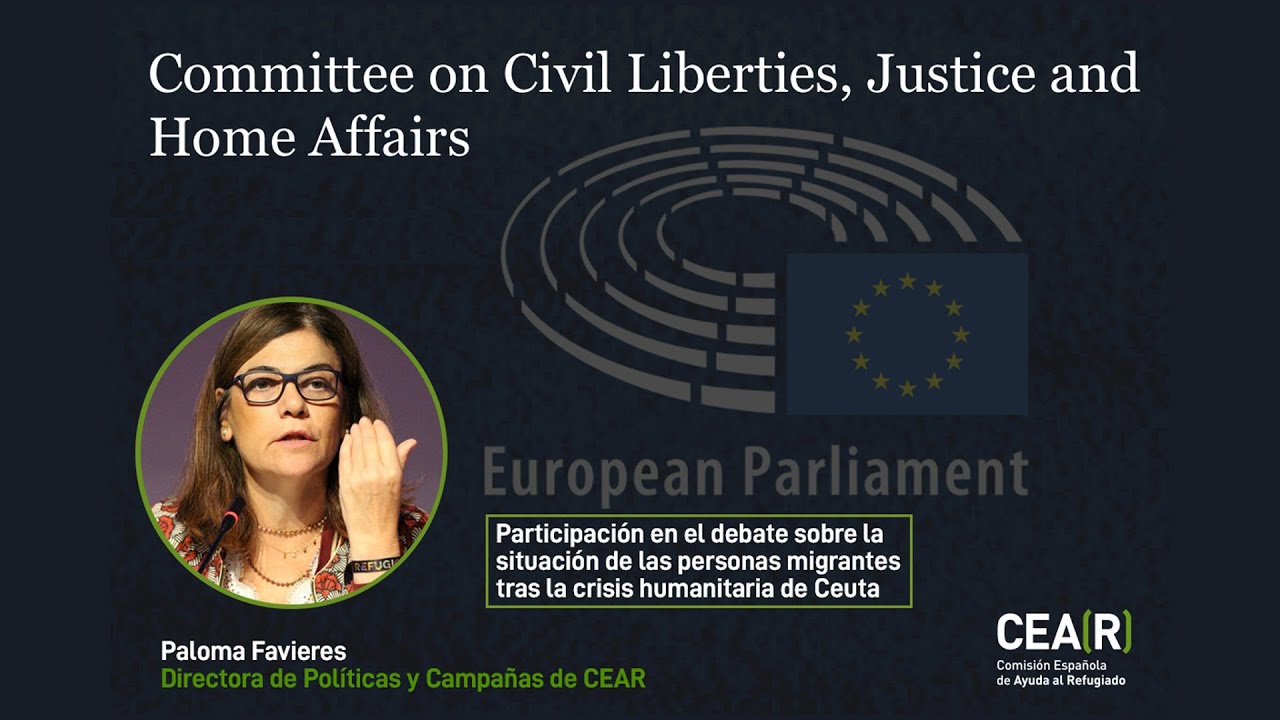 CEAR en el Parlamento Europeo sobre la crisis humanitaria de Ceuta