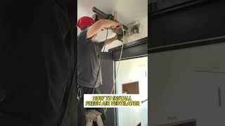 Installation Process of VOV Fresh Air System #interiordesign   #automobile #freshairsystem