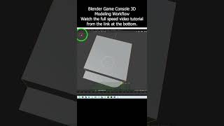 Blender Game Console 3D Modeling Workflow #blender #gameconsole #gameboy #3dmodeling #tutorial