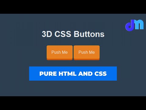 How to create 3D Navigation Button using HTML and CSS | Learn HTML and CSS