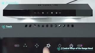Discover the Citin Slim Range Hood: Touch & Gesture Control with a 10cm Thin Design!