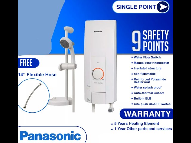 HOW TO INSTALL PANASONIC WATER HEATER (DH-3HS2) - YouTube