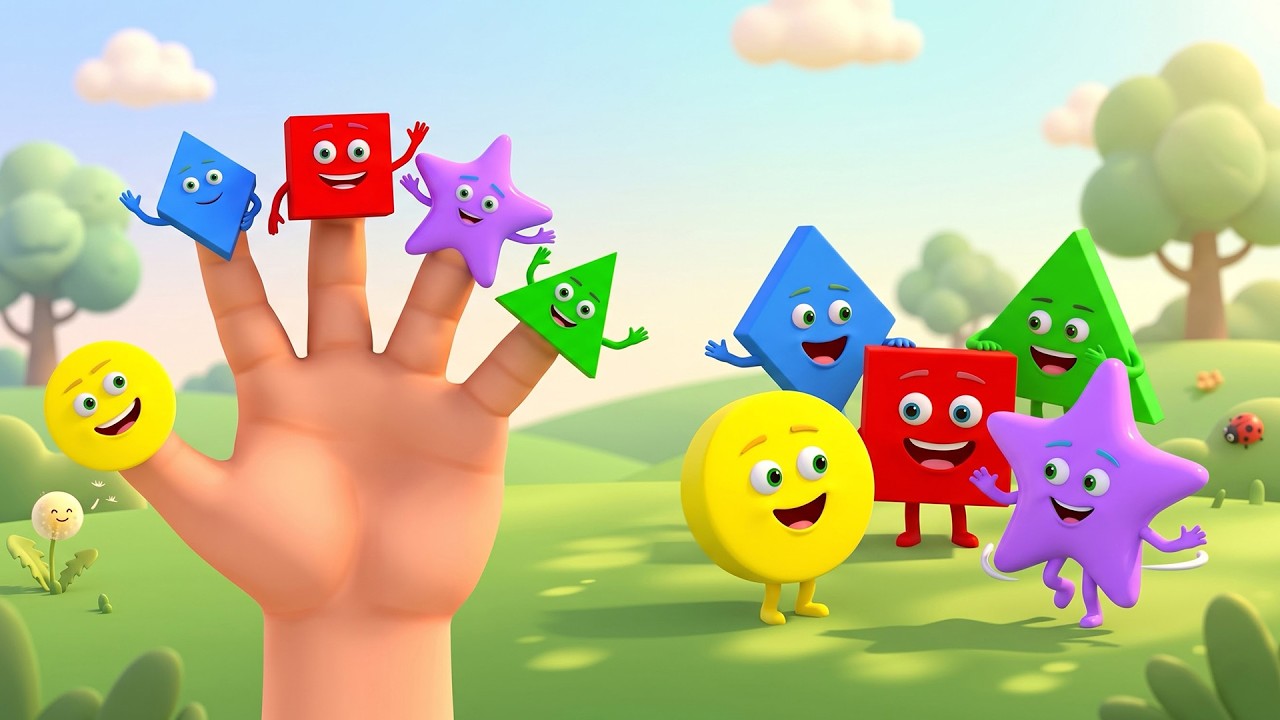 Shapes Finger Family Song | Learn Shape Through Kids Song | Baby Joy Rhymes