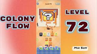 Colony Flow Level 72 Walkthrough 🐜 | Ant Colony Puzzle Gameplay | Mini Boss