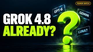 YouTube thumbnail: Everything You Need To Know About the New Grok 4.8 Rumors