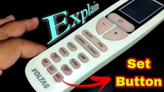 How To Use "SET" Button in Voltas AC Remote Control (Hindi) | Voltas AC Remote Control Operation screenshot 5