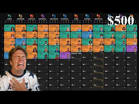 Video: I Spent $500 on This Fantasy Football Draft