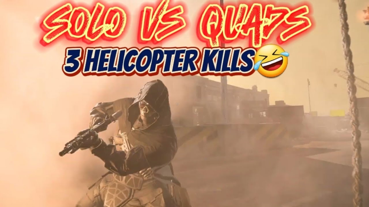 Rebirth Solo vs Quads. 3 Heli Kills including Faze Dirty on K!CK?