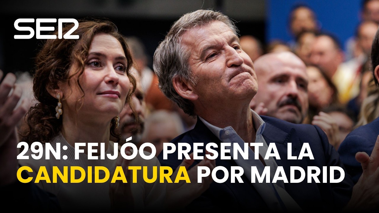 🔴 DIRECTO | Feijóo presenta la candidatura por Madrid para el 29N (27/10/2026)