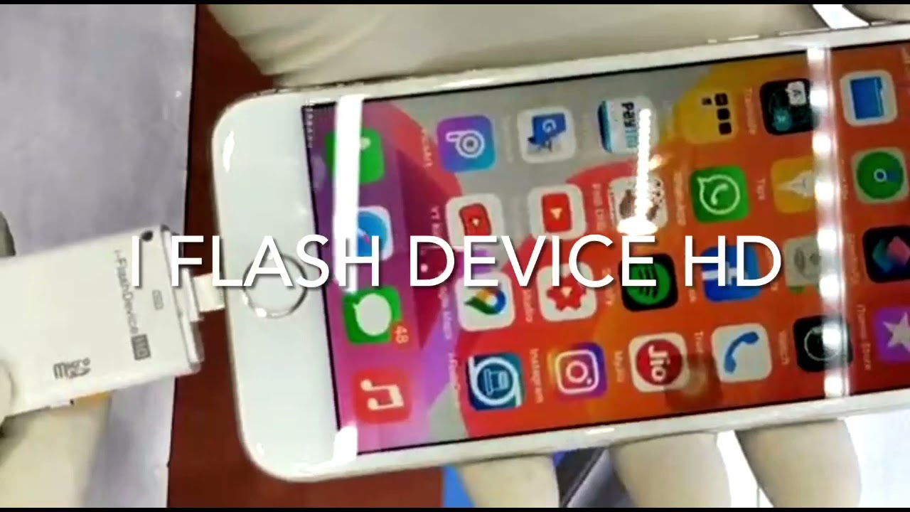 How to use Iflash Device HD otg in iPhone and Android YouTube