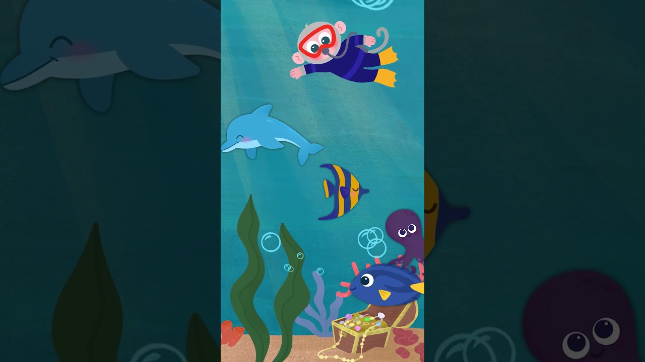 Diving Ocean Adventure 🐠 | (22 Sec) Low Sensory Animation
