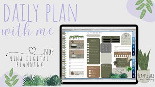 Digital plan with me daily| planning w/iPad & Goodnotes 5