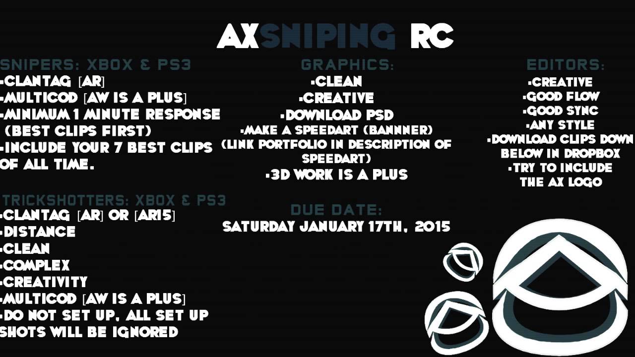AxSniping Recruitment Challenge 1.3k [CLOSED]