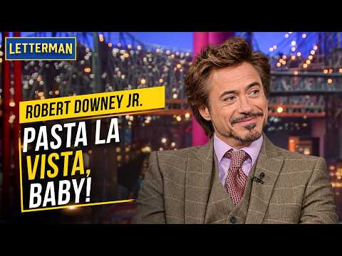 Robert Downey Jr's Teenage Son Disrespects Italian Cuisine | David Letterman