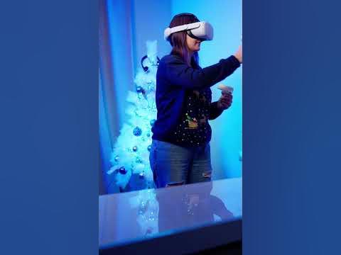 🎄 Играя в виар, берегите себя и своих близких! 🤣 #vr #виар #геймер # ...