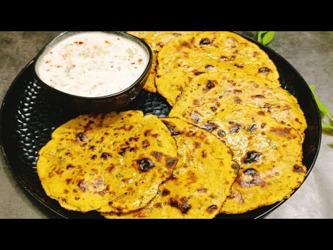 Rajasthani Missi Roti and Cucumber Raita Recipe - YouTube