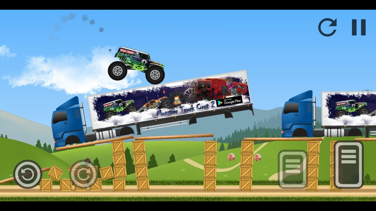 Monster Truck Crot Android Gameplay Truck Games Youtube