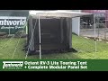 Oztent RV-3 Lite Touring Tent Set Up With Complete Modular Panel Set