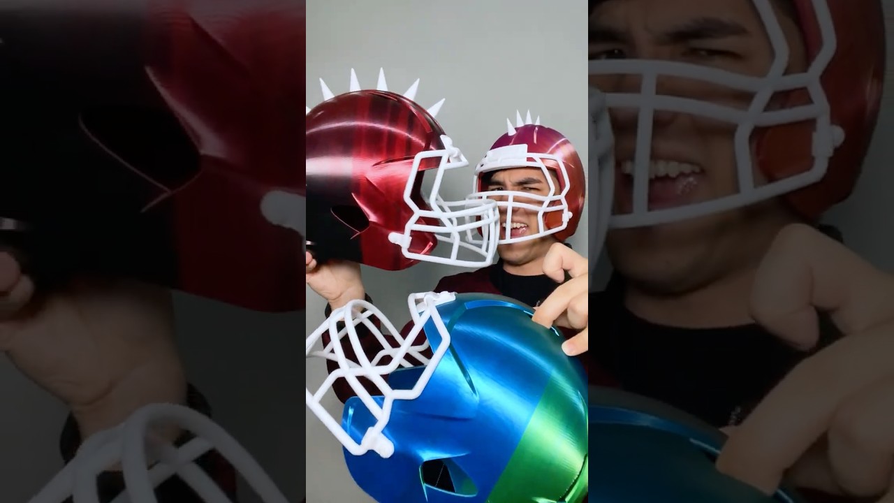 3Dプリント 装着型アメリカンフットボールヘルメット - パンク