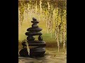 Zen Pond Step by Step Acrylic Painting on Canvas for Beginners