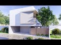 🔴DOBLE ALTURA / CASA MINIMALISTA MODERNA 11X16 / HOUSE PLAN 11X16 M / DESAIN RUMAH 11X16 🔴