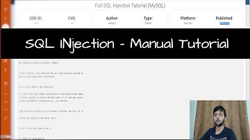 SQL Injection - Manual Tutorial | Be The H.A.C.R.- Ep - 13