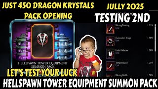 Mk Mobile | Hellspawn Tower Equipment Summon Pack | 30 Packs Opening Jully 2025 #mkmobile #games