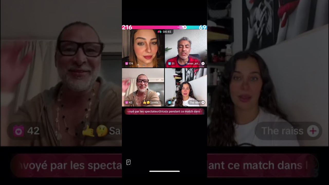 لايف سكينة بنجلون مع مولينكس و صام الخطيب الميلياردير 