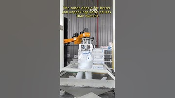 Robots Unpack Plastic Pellets Better Than Humans! 🤖 #Robots #shorts #MechanicalEncyclopedia