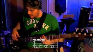 "Animal I Have Become" - Three Days Grace -=- Bass w/ Tabs (HD Cover)