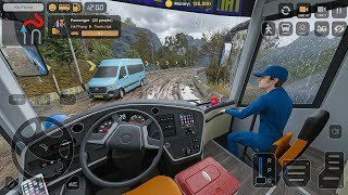 🚍Coach Bus Simulator Vietnam🛣 Driving through muddy roads in heavy Rain and floods 😬#32 screenshot 3