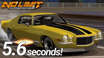 5.6 Seconds Split Bumper Chevy Camaro Tune-No Limit Drag Racing 2.0