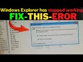 How To Windows Explorer has stopped working | Fix this eror | 2021-[Hindi] - Techhindi Mentor