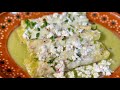 ENCHILADAS VERDES RECETA DE LA ABUELA / ENCHILADAS VERDES DE POLLO / CHICKEN ENCHILADAS