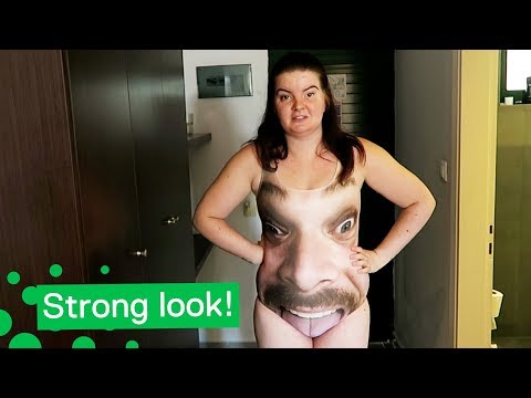 Man Pranks Girlfriend with Hilarious Swimming Costume