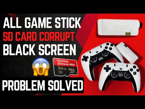 How to FIX Game Stick Black Screen & SD Card Problem | Easy Tutorial 🔥| M22 Game stick 🤯 2025