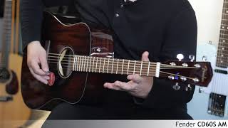 Fender CD60S AM acoustic guitar :: Demo, Soundcheck