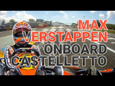 Onboard Max Verstappen on Rotax Max kart in Castelletto