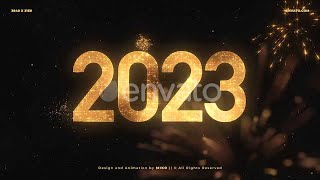 New Year Countdown 2024 4K [ Royalty Free After Effects Video Templates & Stock Footage ] m3m music