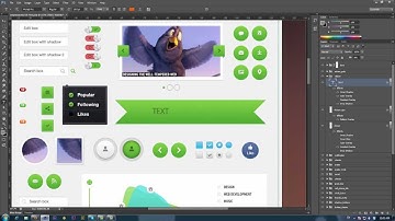UI Kit Introduction - How to Open, Zoom, Move, Change Text in Photoshop