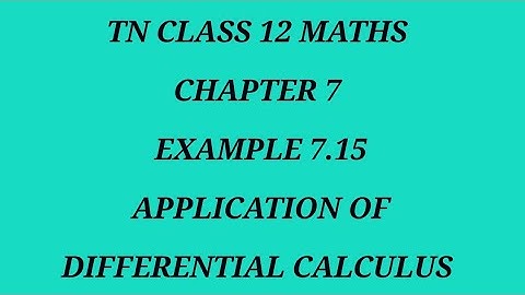 TN 12th maths chapter 7 example 7.15