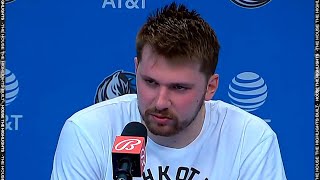 Luka Doncic Reacts to Kyrie's Final Shot, Postgame Interview