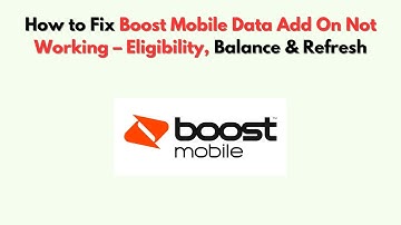 Hoe u de Boost Mobile Data Add-on kunt repareren die niet werkt - Geschiktheid, Saldo en Vernieuwen