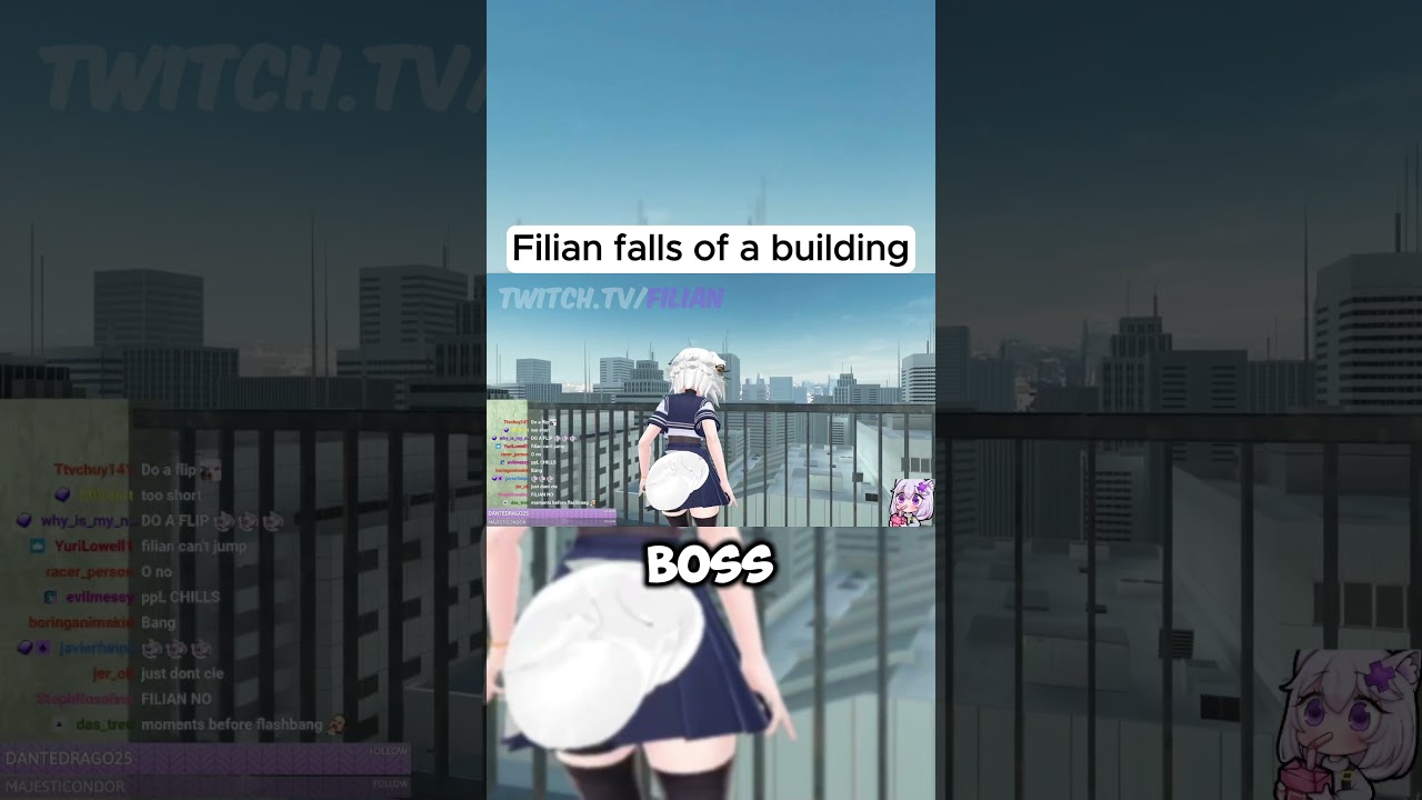 Filian falls of a building 