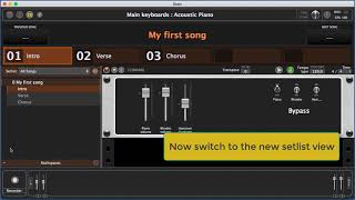 How to associate rackspaces with song parts in Gig Performer 3
