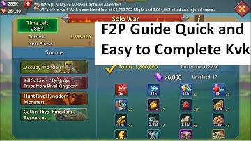 Lords Mobile: F2p Guide To Complete Kvk Quick And Easy